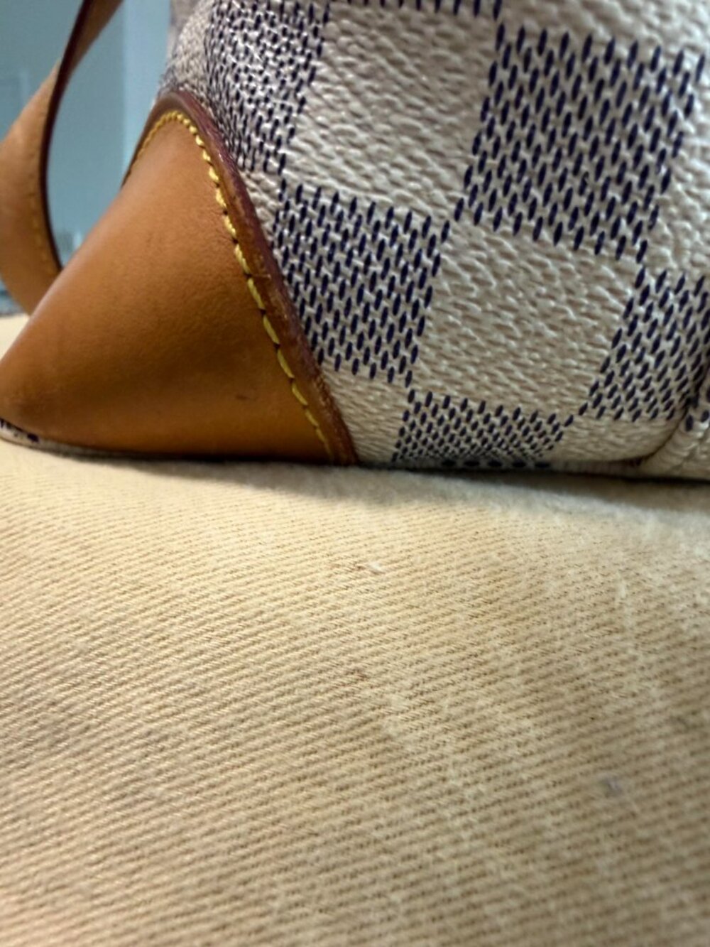 Louis Vuitton Hampstead PM Damier Azur Tote Bag | CheckCheck COA Included - Picture 10 of 16